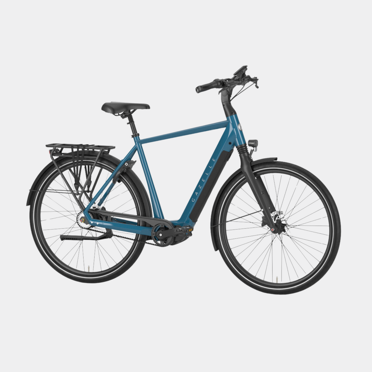 Gazelle Chamonix C5 HMS Electric Bike Midnight Blue Bell s Bicycles