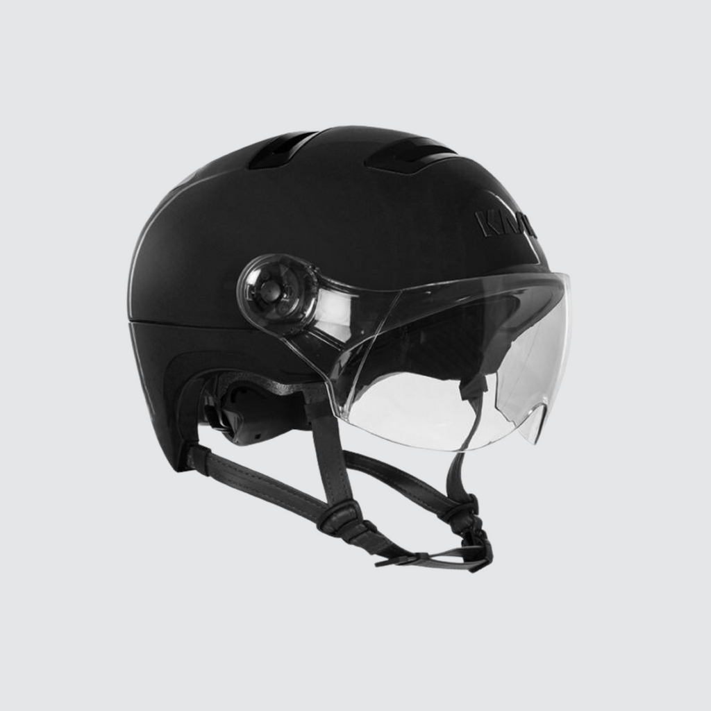 kask urban r visor bike helmet black