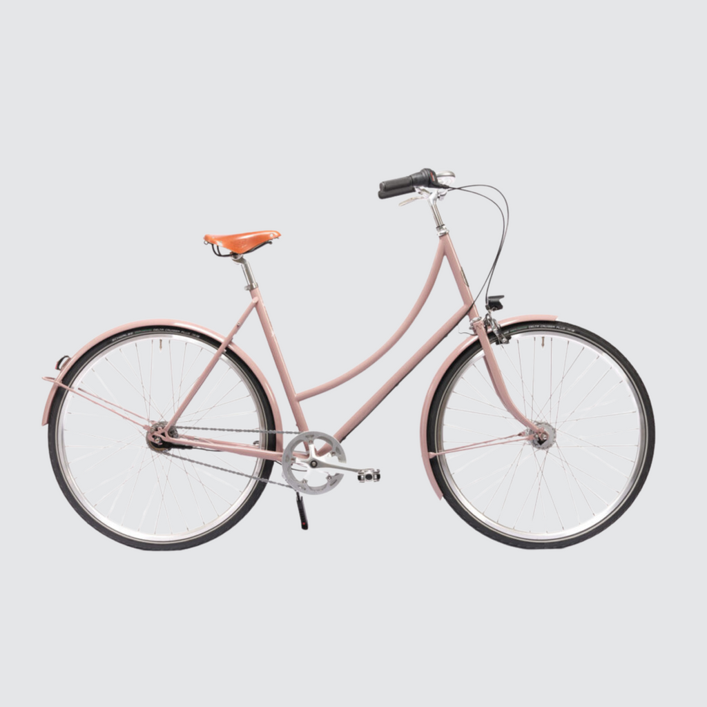 pelago brooklyn loop frame bike london uk pink