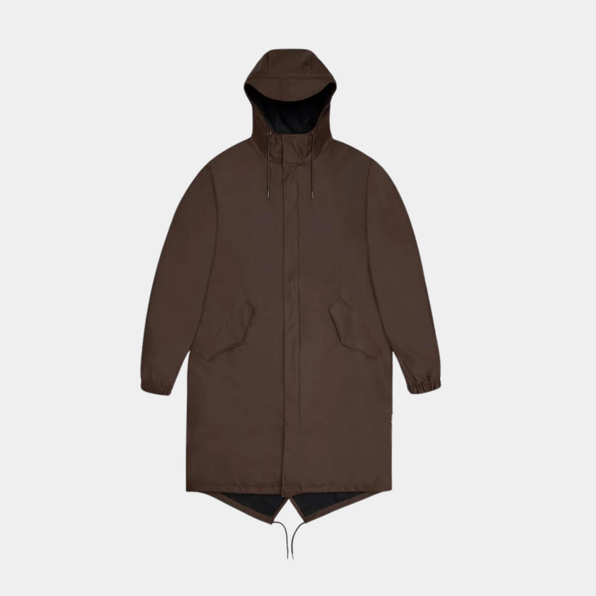 Rains fishtail parka black best sale