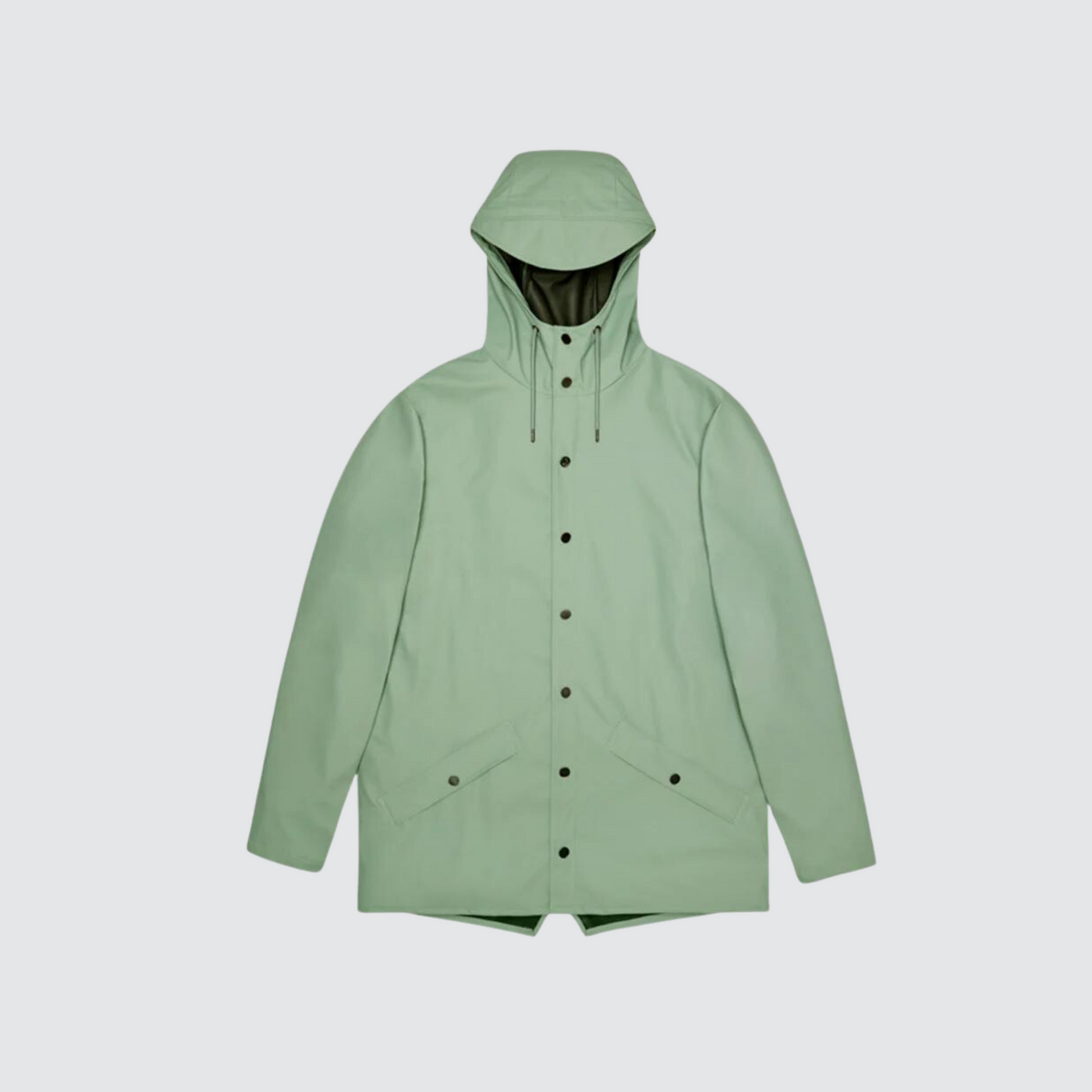 Rains long 2025 jacket dusty mint