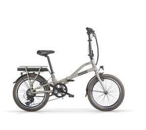 MBM EMetro folding e electric bike lightweight army green