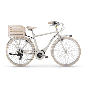 MBM apostrophe e bike electric city cruiser hybrid beige