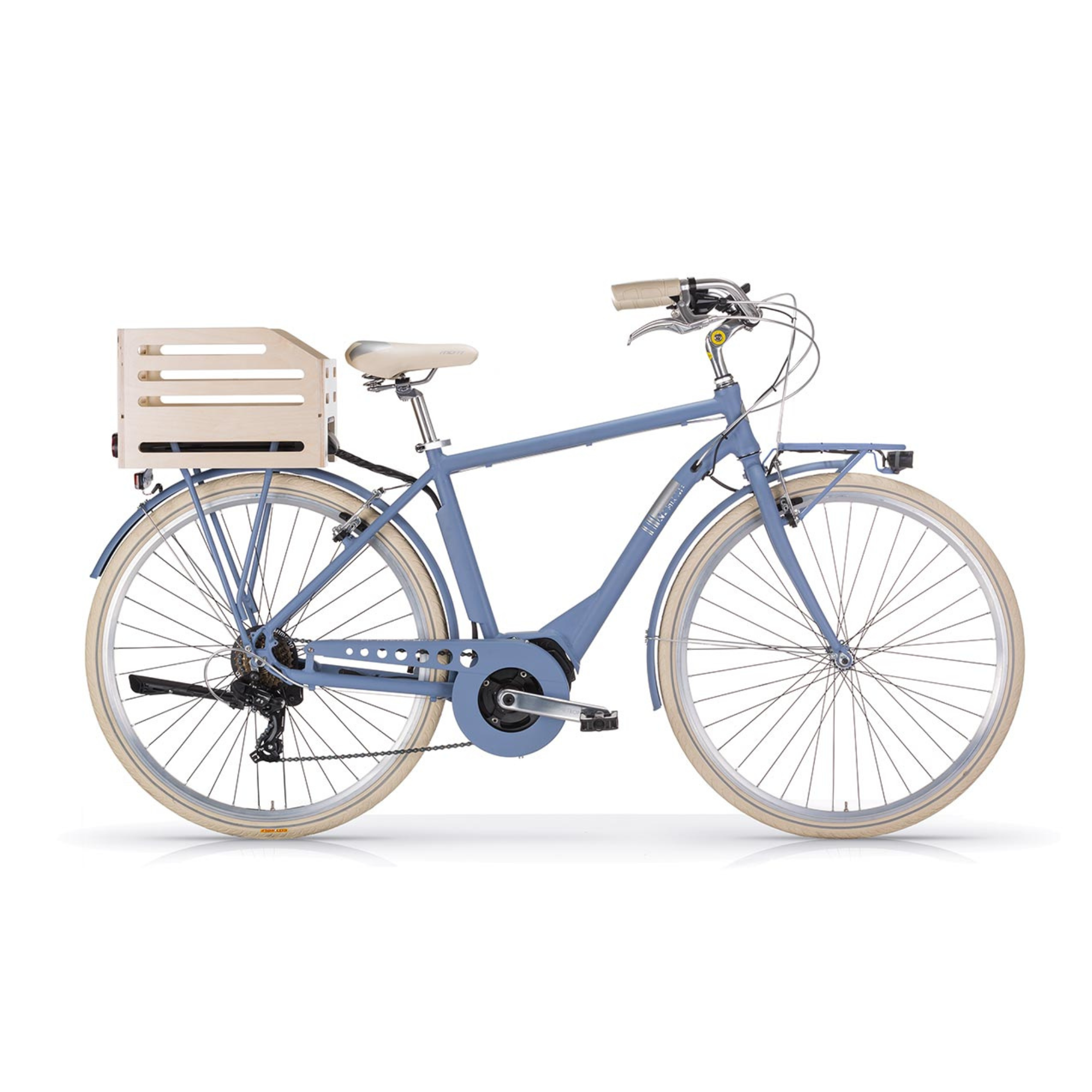 MBM apostrophe e bike electric city cruiser hybrid blue
