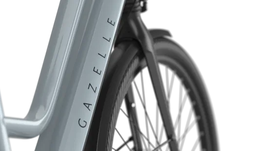 gazelle chamonix t10 hmb ice white bells bicycles dutch electric ebike