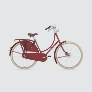Open image in slideshow, gazelle classic 3 speed red bike
