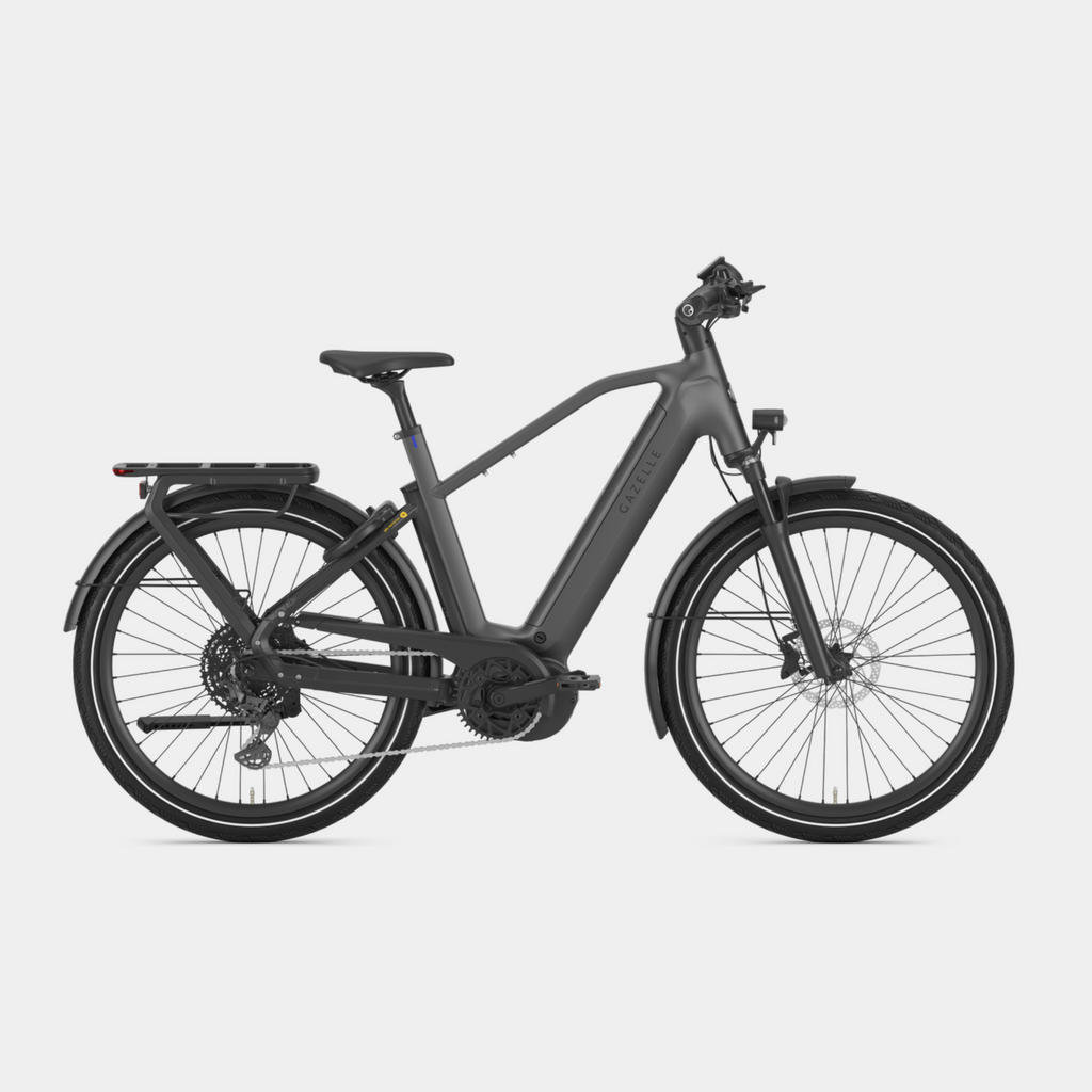 gazelle eclipse t11 bosch ebike  anthracite grey bells bicycles uk