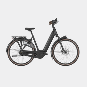 Open image in slideshow, Black electric bicycle on a white background
