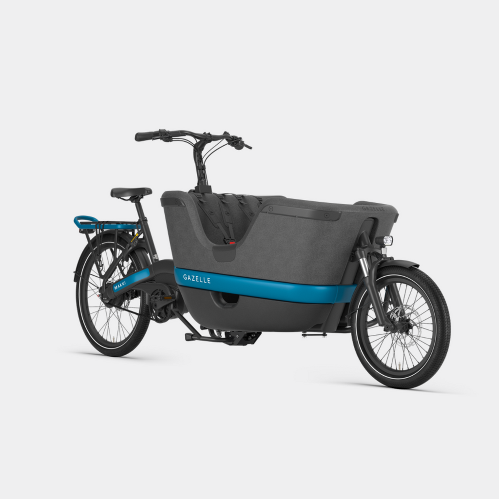 gazelle makki load kids family cargo ebike dutch high performance bosch active line motor bells bicycles