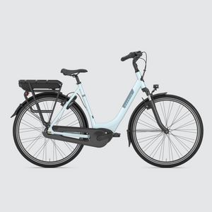 Open image in slideshow, gazelle paris hmb ice blue ducth ebike bells bicycles electric bike
