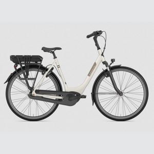 Open image in slideshow, gazelle paris step through ebike hmb ivory white bells bicycles electric bike
