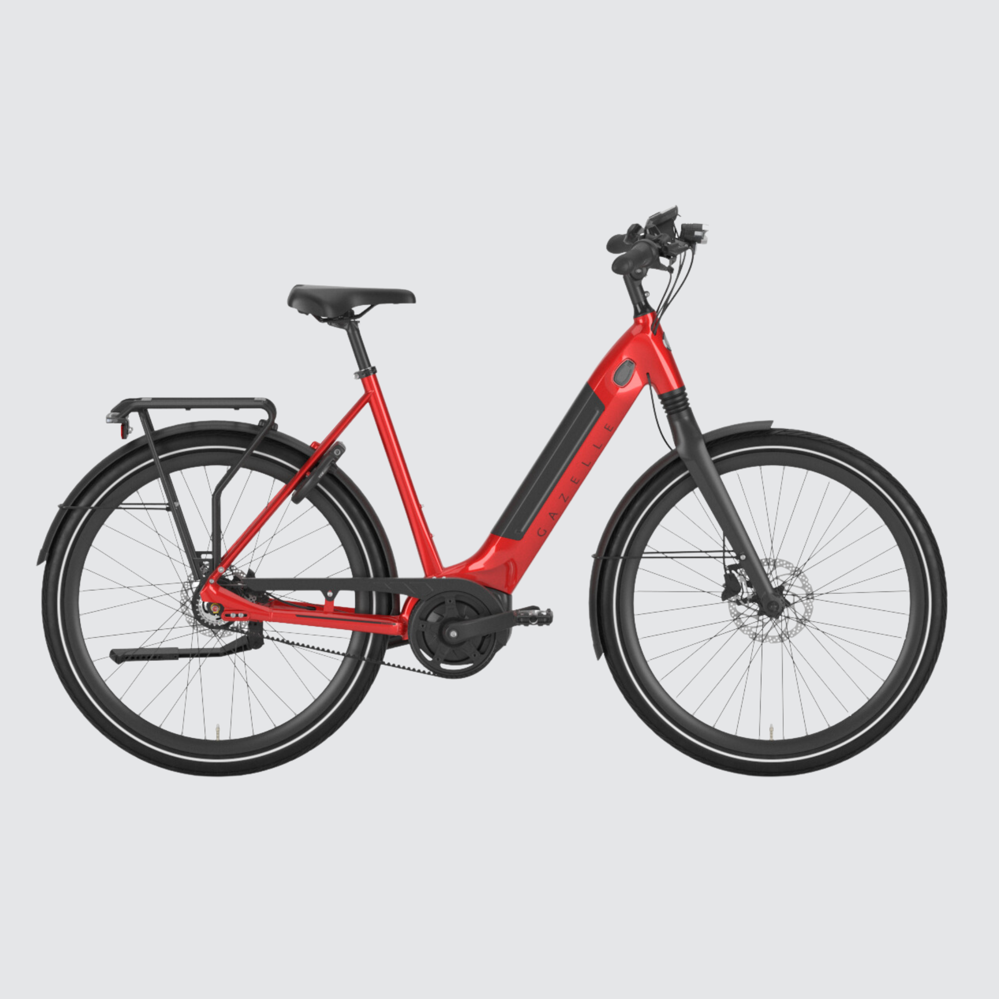 gazelle ultimate c8+ champion red hmb bells bicycles dutch ebike electric bike