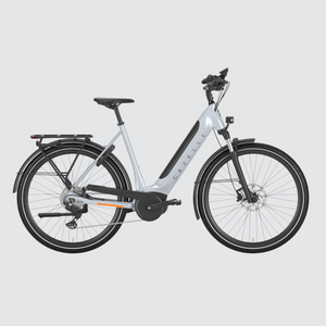 Open image in slideshow, gazelle ultimate t10 hmb frozen white dutch ebike bells bicycles
