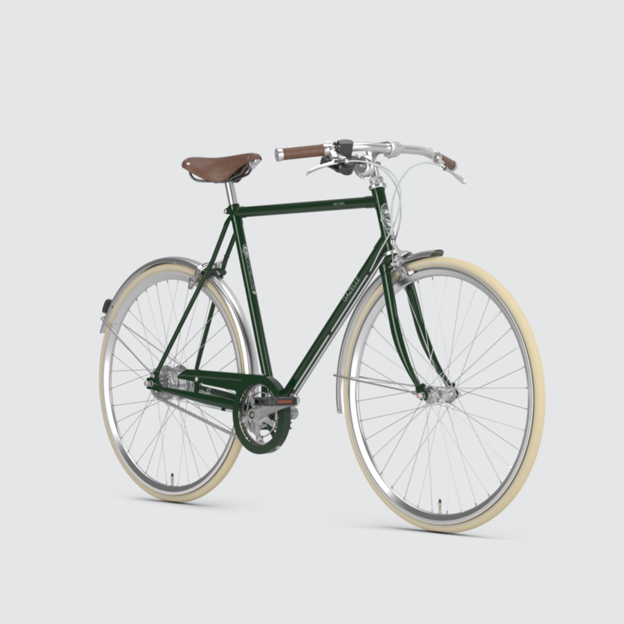 gazelle van stael hunter green dutch bike bells bicycles