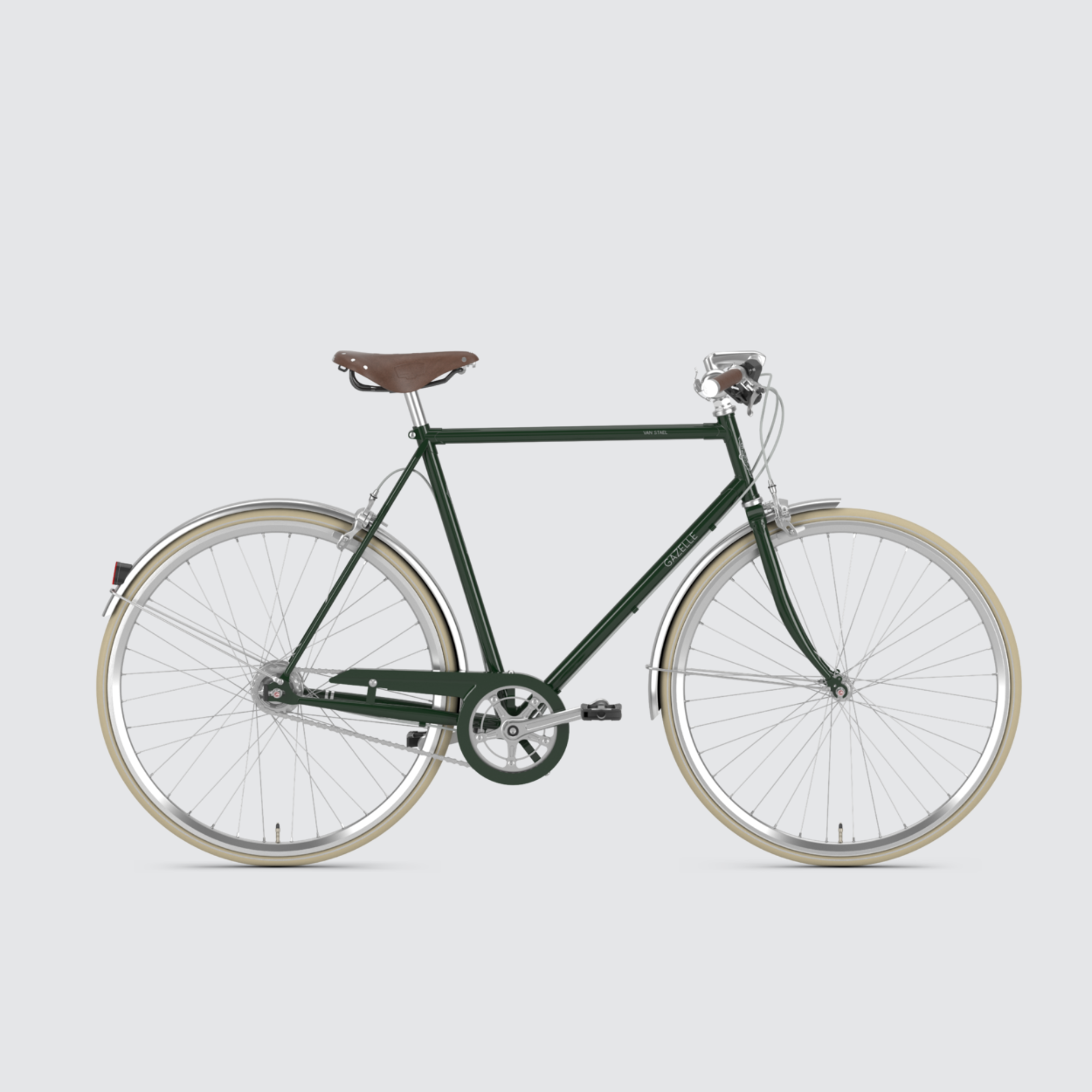 gazelle van stael hunter green dutch bike bells bicycles