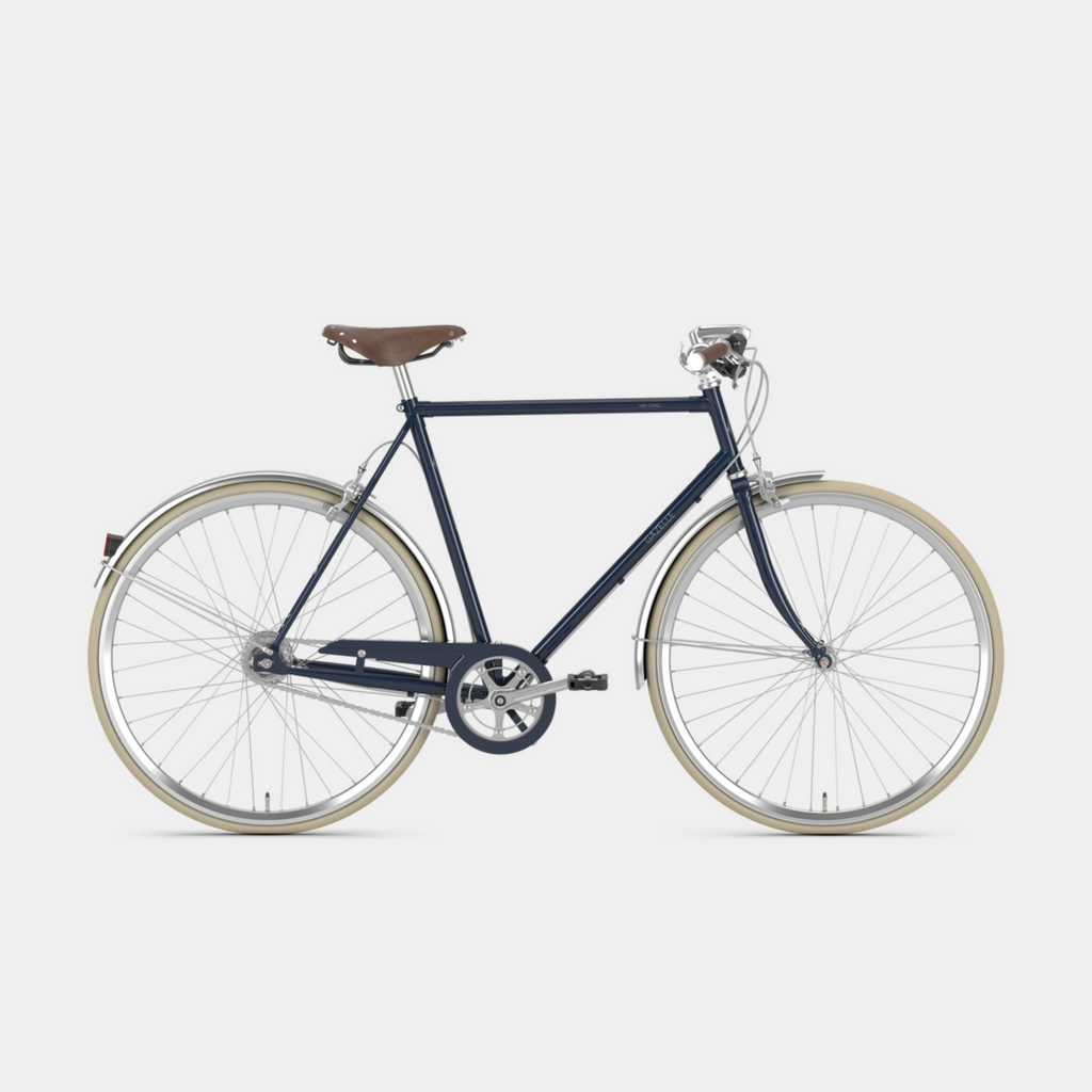 gazelle hybrid city urban bike van stael navy blue uk