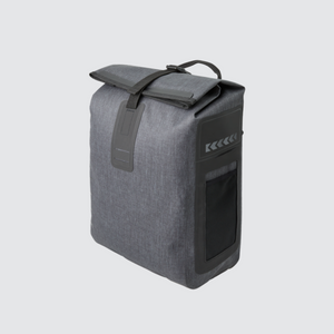 the gazelle waterproof single pannier bag grey