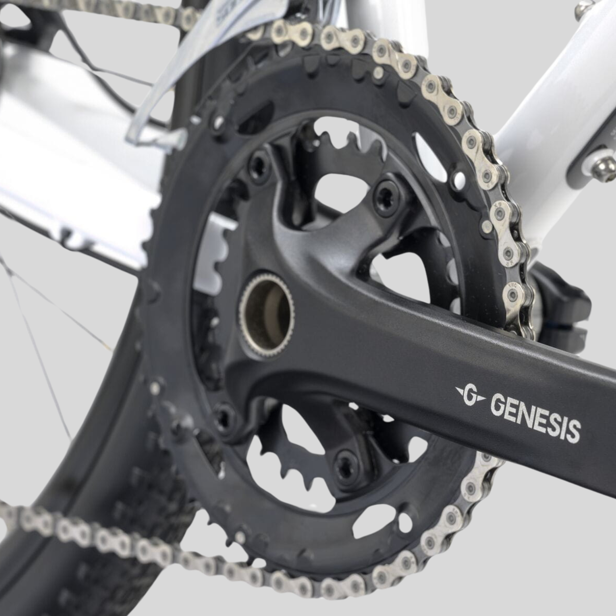 genesis croix de fer 10 lightweight steel gravel adventure road touring bike white