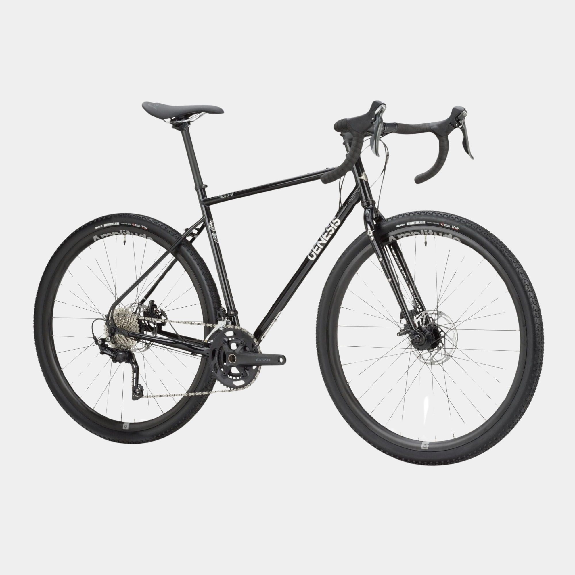 genesis croix de fer 20 gravel adventure road bike drop bar black
