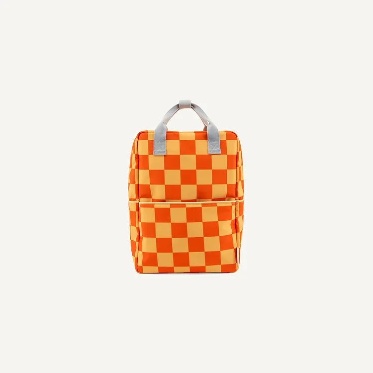 Sticky Lemon Farmhouse checkerboard Large Backpack