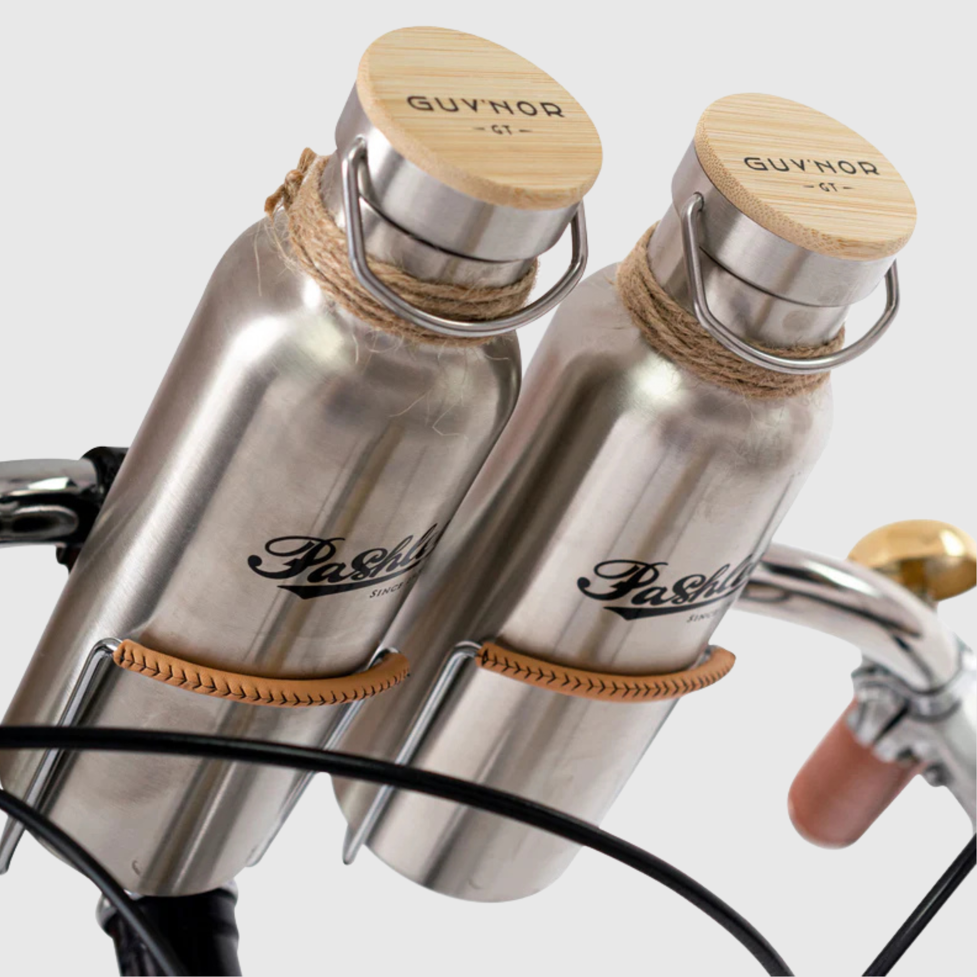 Pashley Classic Handlebar-Mounted Bottles and Cages (Pair)