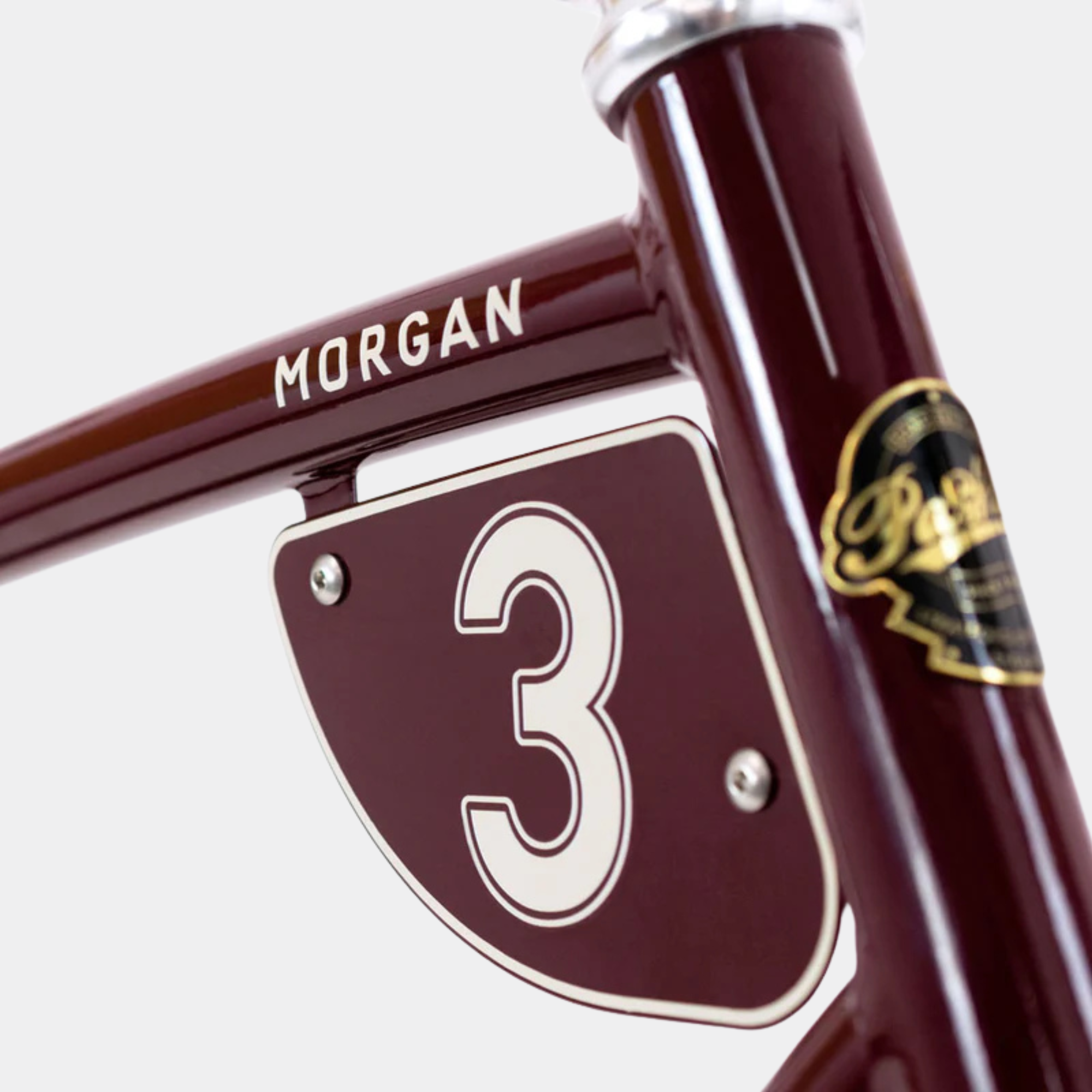 pashley morgan 3 three Morgan-inspired bicycle Lugged steel frame Sturmey Archer 3-speed hub gears Classic British bike Elegant city bike Stylish commuter bike burgudy