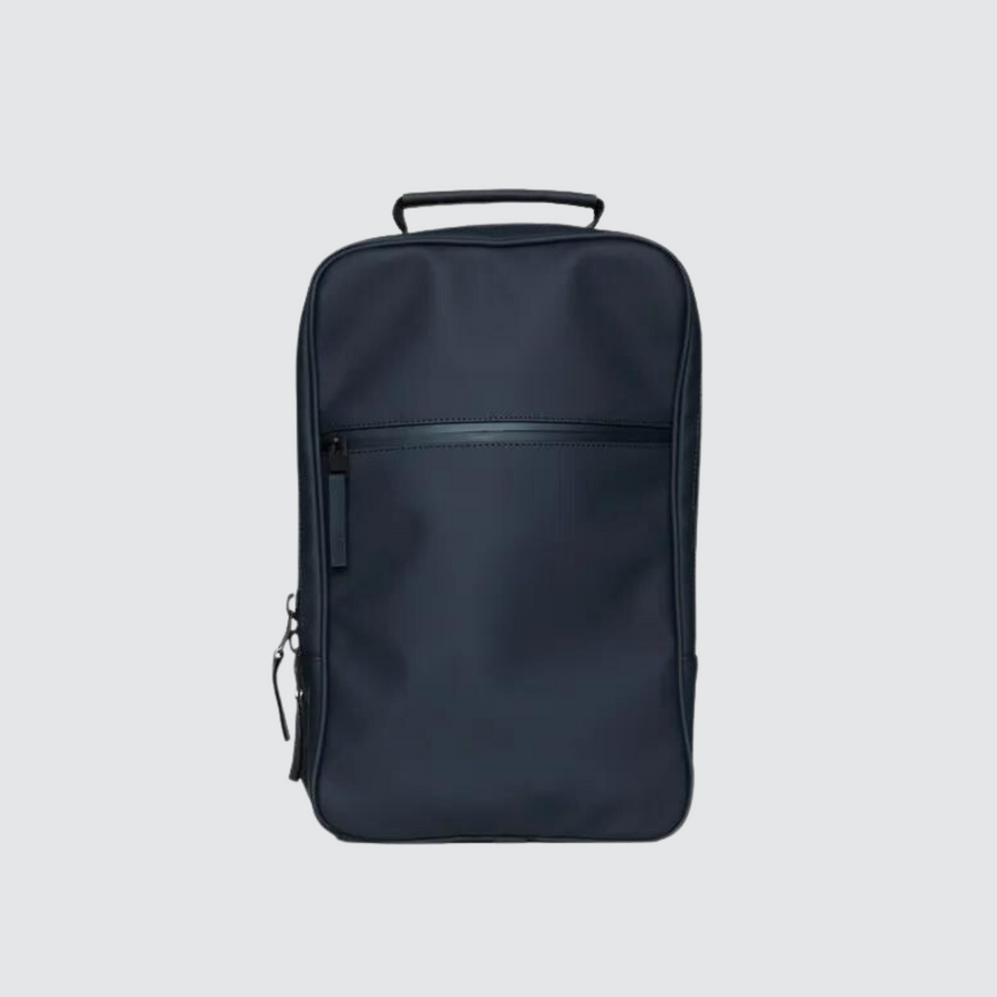 Backpack top with books