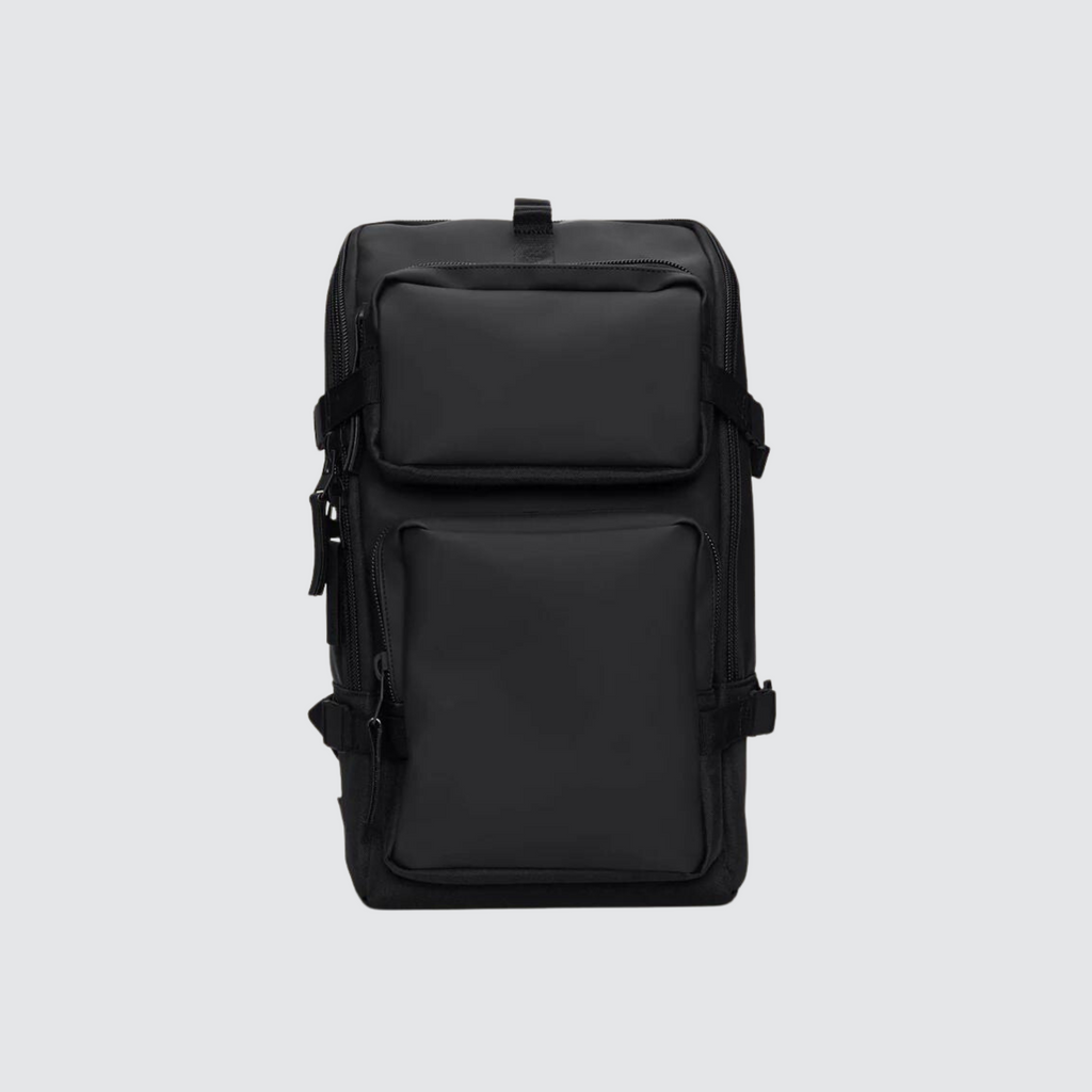 rains trail cargo waterproof backpack black