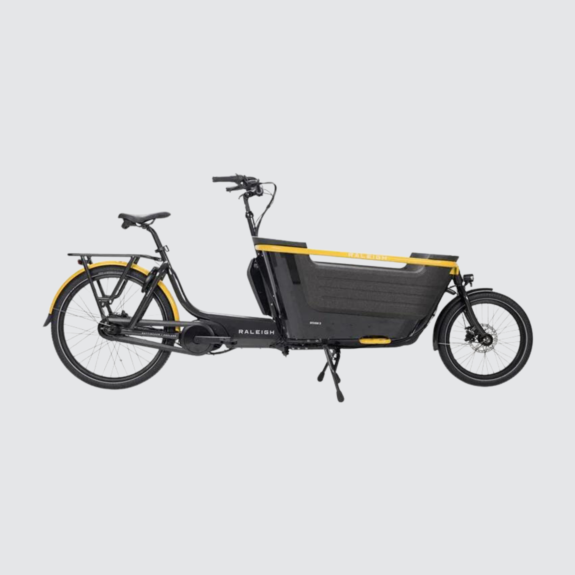 raleigh stride electric family cargo bike bicycle