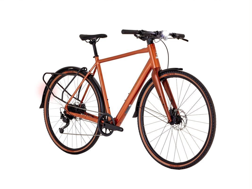 raleigh trace lightweight mens city electric bike copper