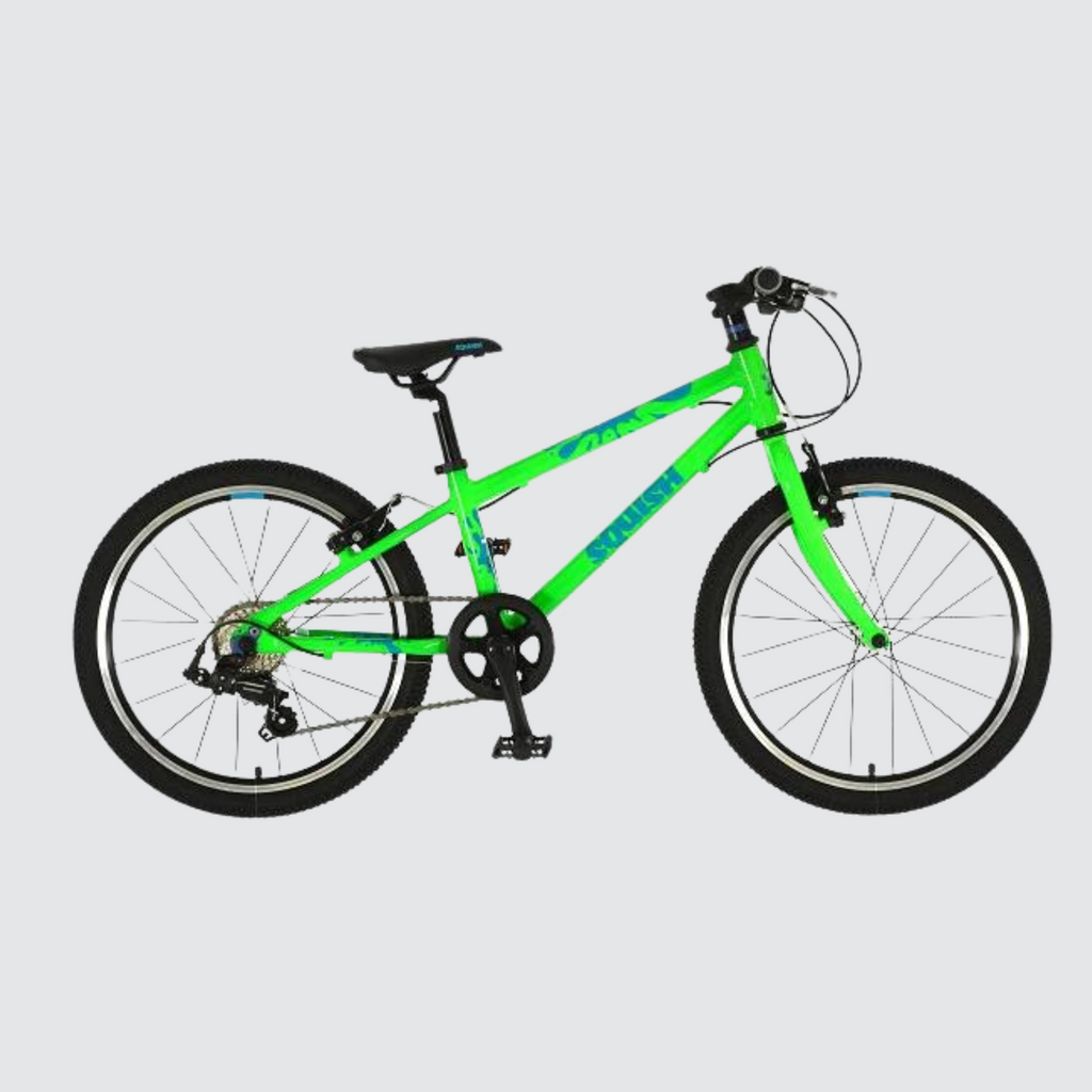 squish lightweight kids bike 20" lime green