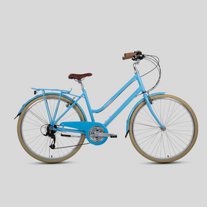 Open image in slideshow, forme hartington ladies classic upright position bike a21 sky blue
