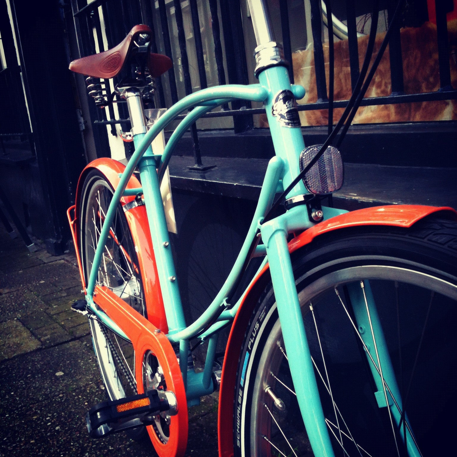 Orange and Blue Tuberider Pintail by Pashley