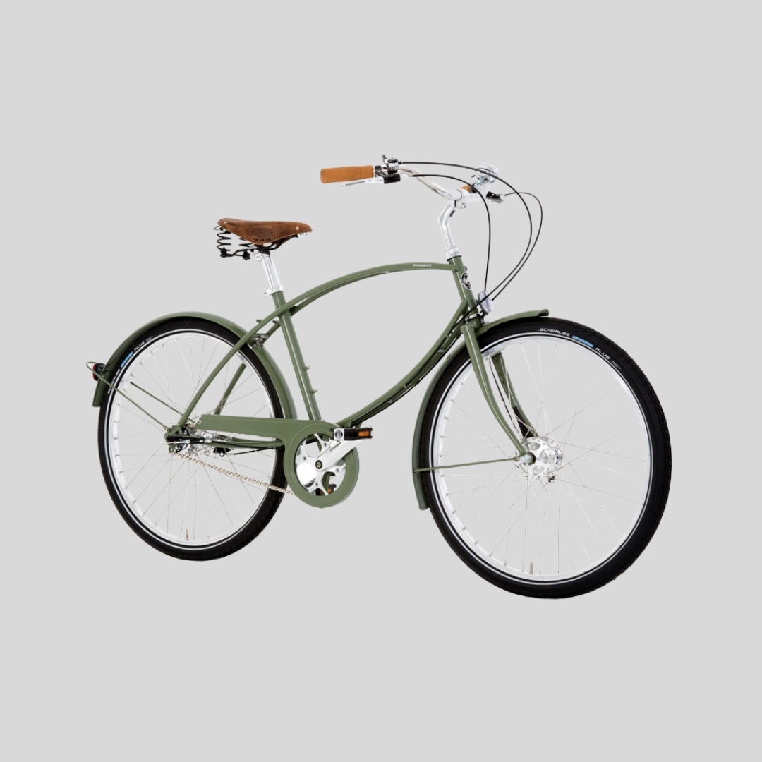 pashley classic cross bar parabike green bike
