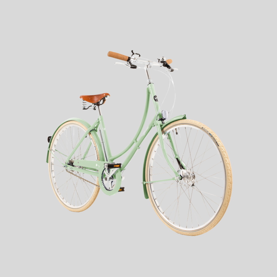 pashley classic ladies step through poppy green bike