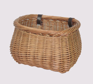 heavyduty durable wicker willow bike basket bicycle organic shape