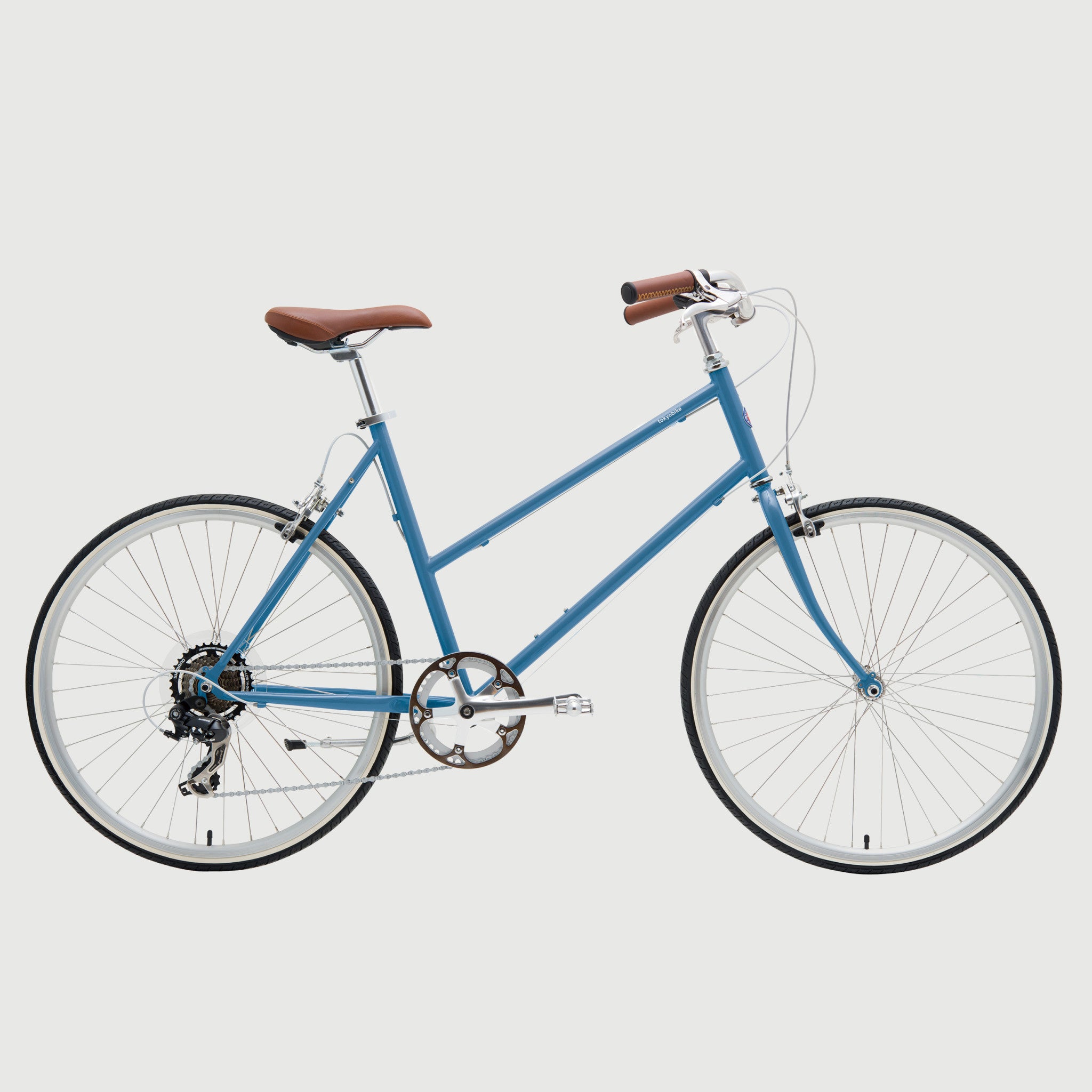 tokyobike bisou blue grey lightweight commuter bike